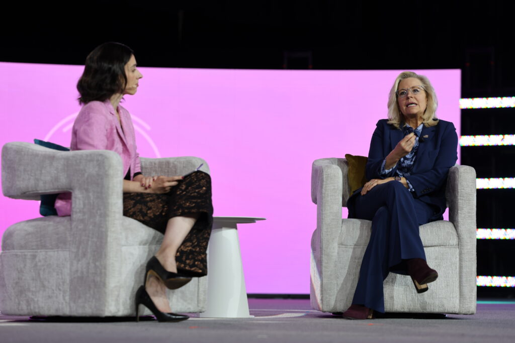 Liz Cheney discusses leadership lessons from history at PCMA.