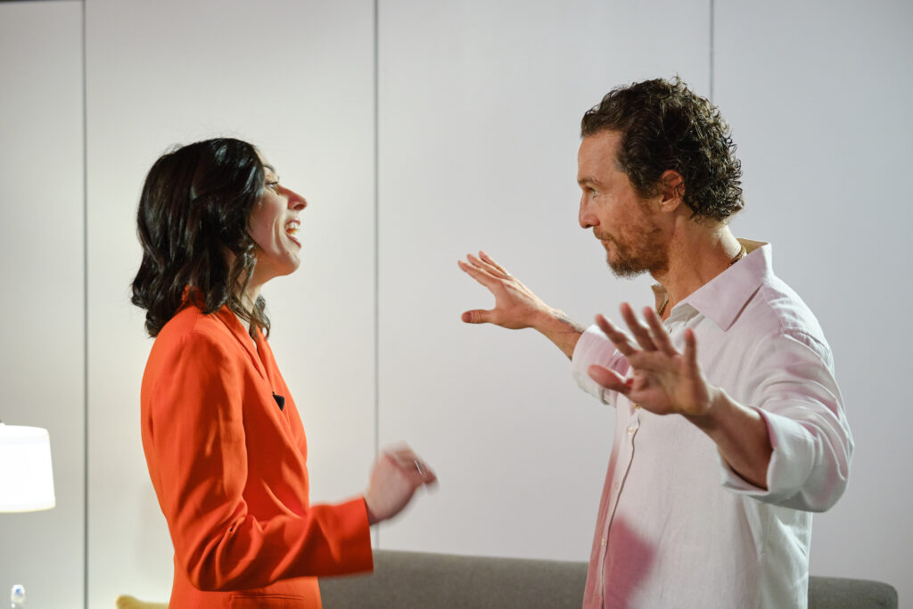 Matthew McConaughey demonstrating storytelling principles for business leaders