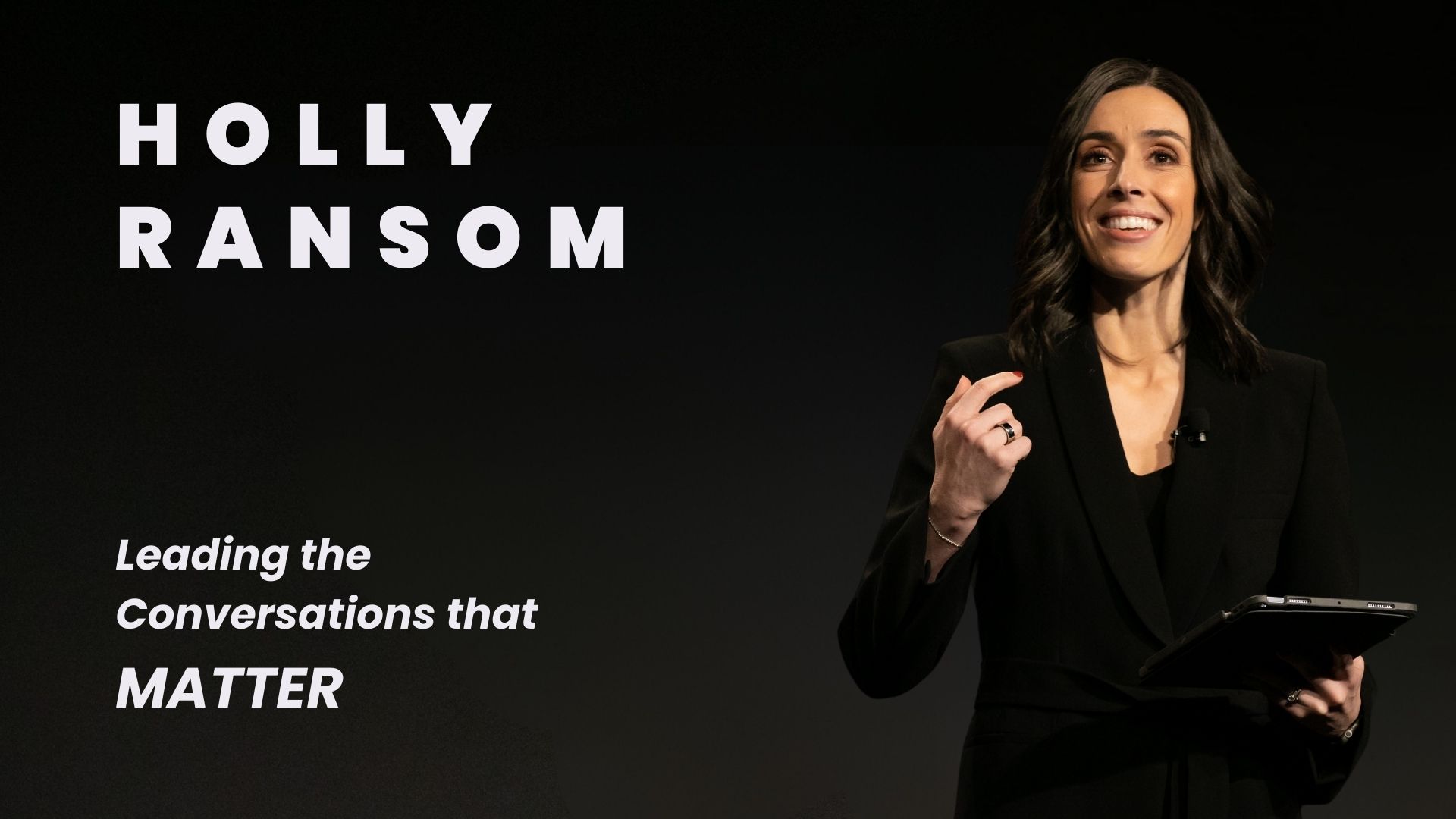 Holly Ransom - International keynote speaker, master interviewer + event emcee